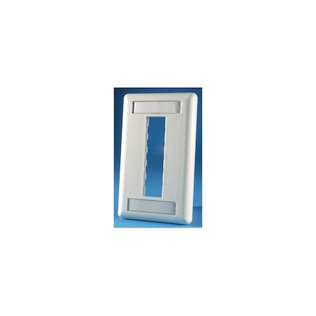 Ortronics 3-PORT FLUSH MOUNT UNLOADED, SINGLEGANG TRACJACK, FOG WHITE 40300547